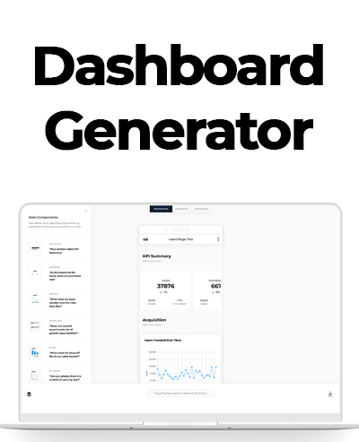 ai generated dashboard builder