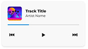 an audio player interface
