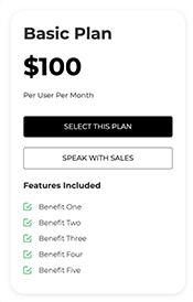 a design for a basic pricing card