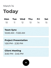 a web based calendar app