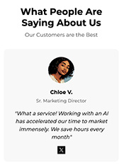 client testimonial card