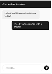 a chat interface