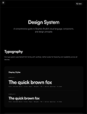 a starter design system template