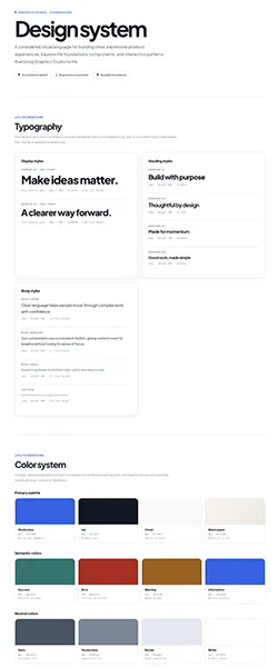 A Minimalist Design System Template preview thumbnail