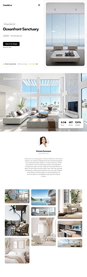 a real estate landing page template