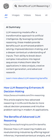 search results page design